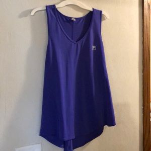 Fila Sport purple flowy work out tank sz XL
